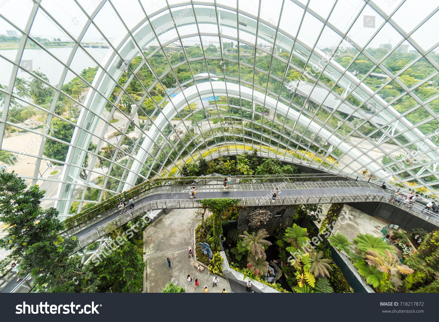 Interior Cloud Forest Gardens By Bay Royalty Free Stock Image