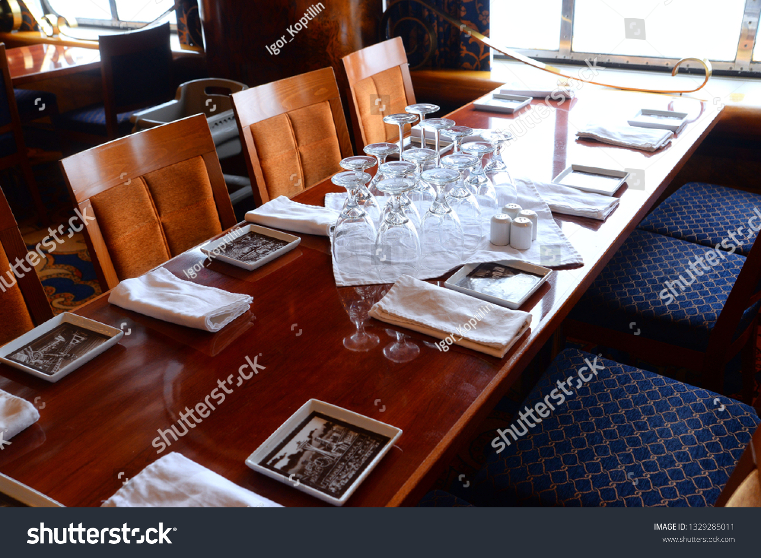 Interior Cruise Ship Dining Room Carnival Stock Photo Edit