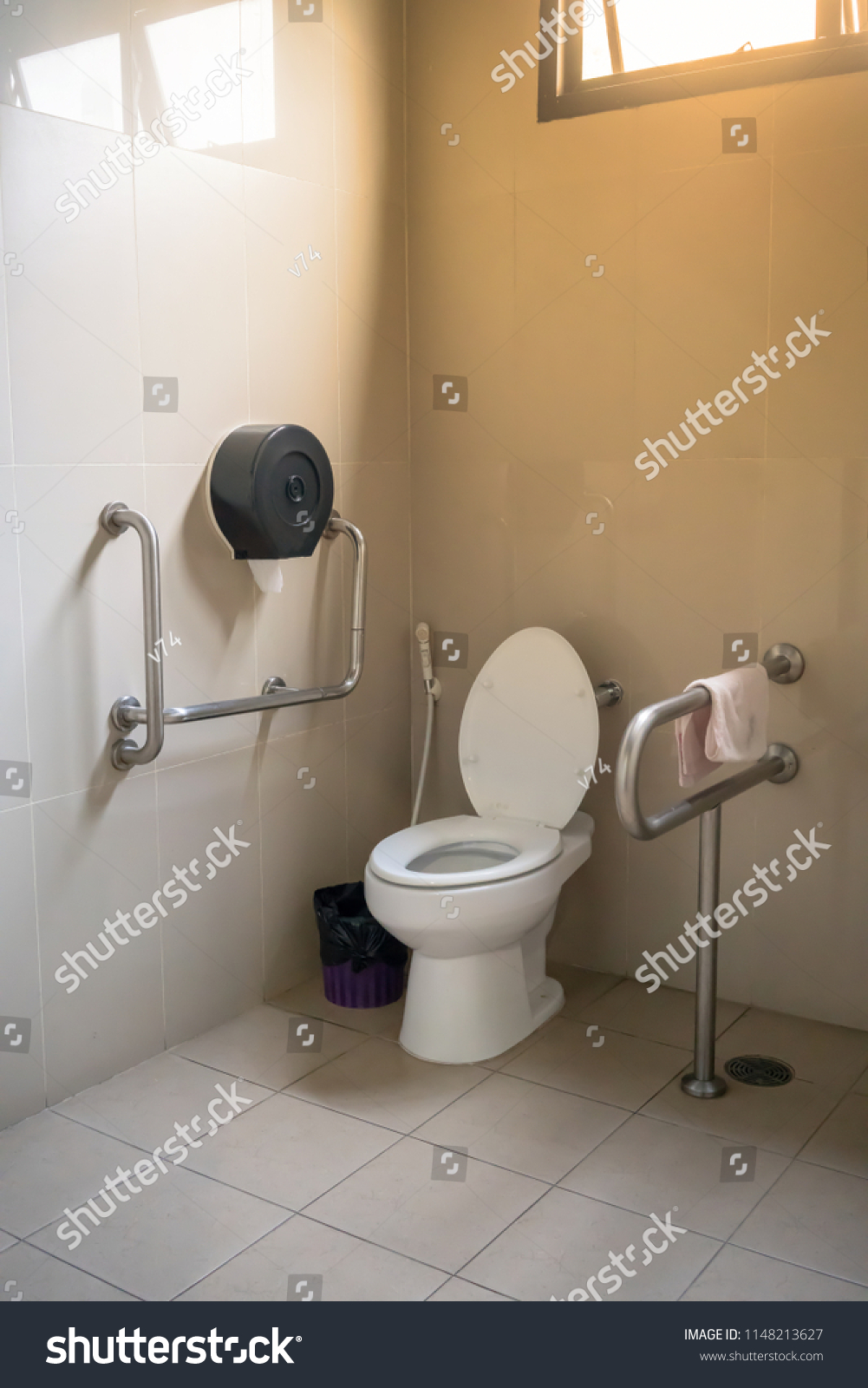 Interior Restroom Elderly Senior People Lavatory Stock Photo (Edit Now ...