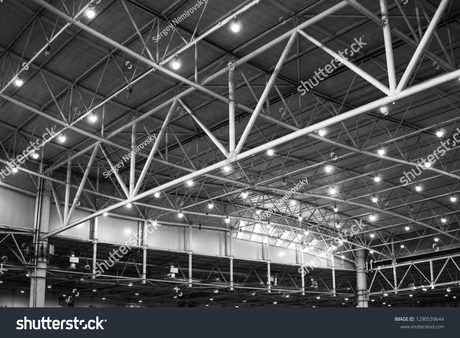 Interior Warehouse Large Metal Structures Ceiling Stock