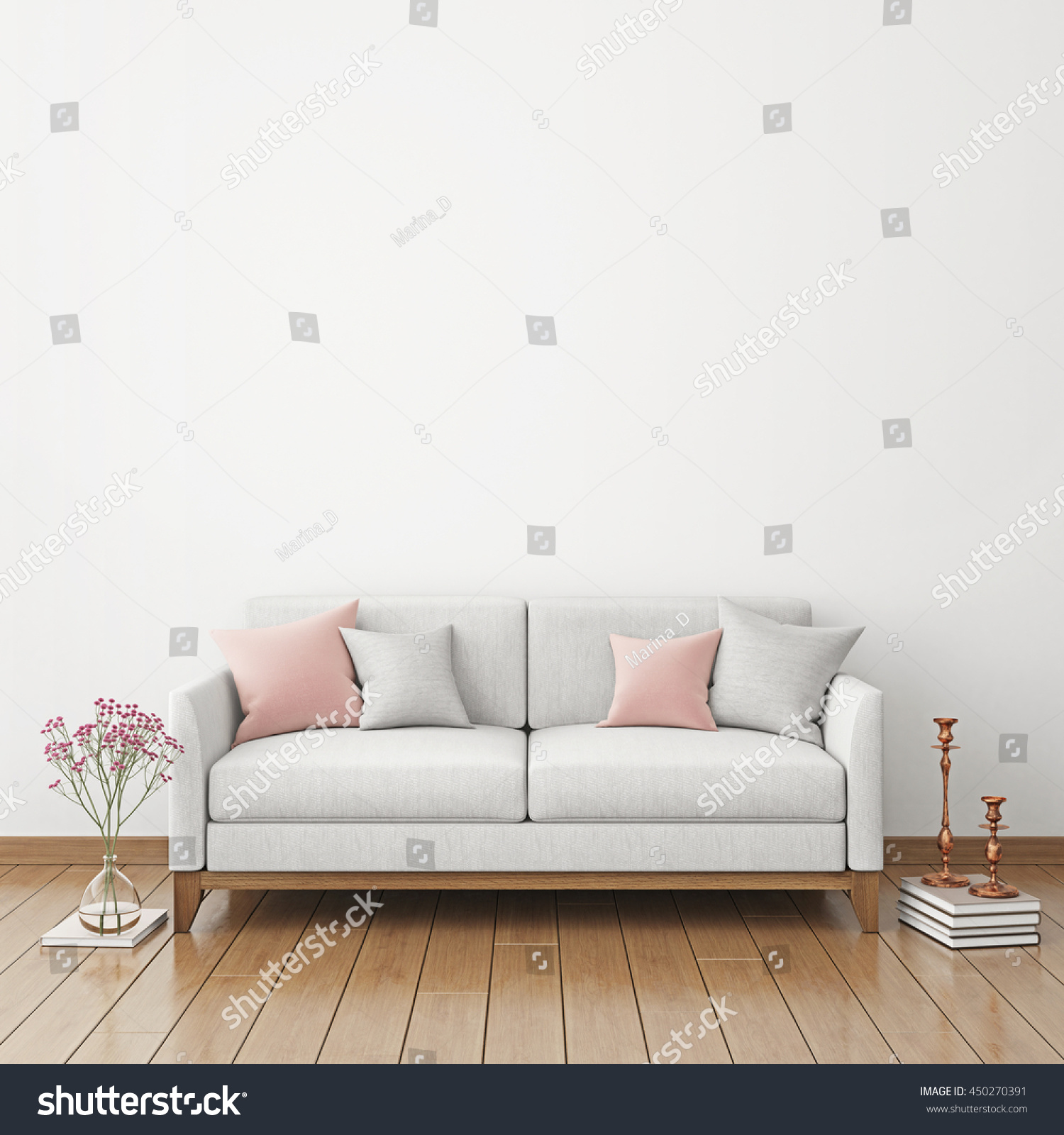 Download Interior Poster Mockup Fabric Sofa Pillows Stock Illustration 450270391 PSD Mockup Templates