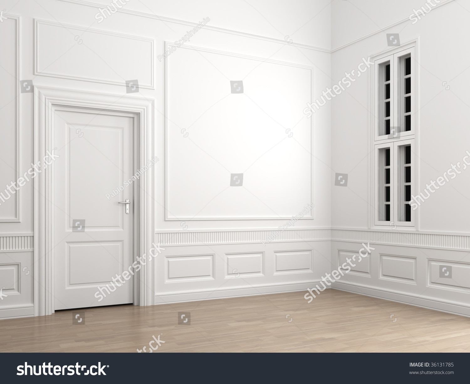Interior Scene Empty Room Corner Closed Stock Illustration Interior Scene Empty Room Corner Closed Stock Illustration