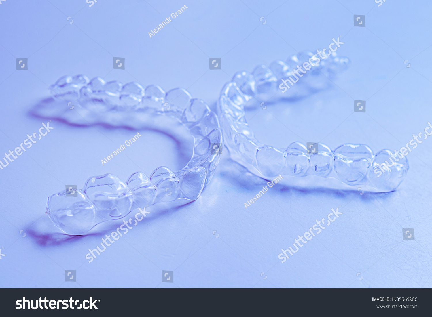 Invisible Dental Teeth Brackets Tooth Aligners Stock Photo 1935569986 ...