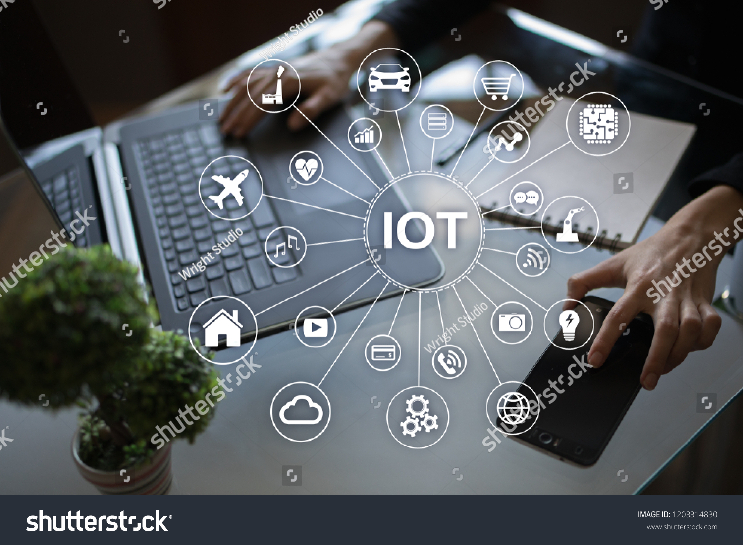 Iot Things Digital Transformation Innovation Stock Photo