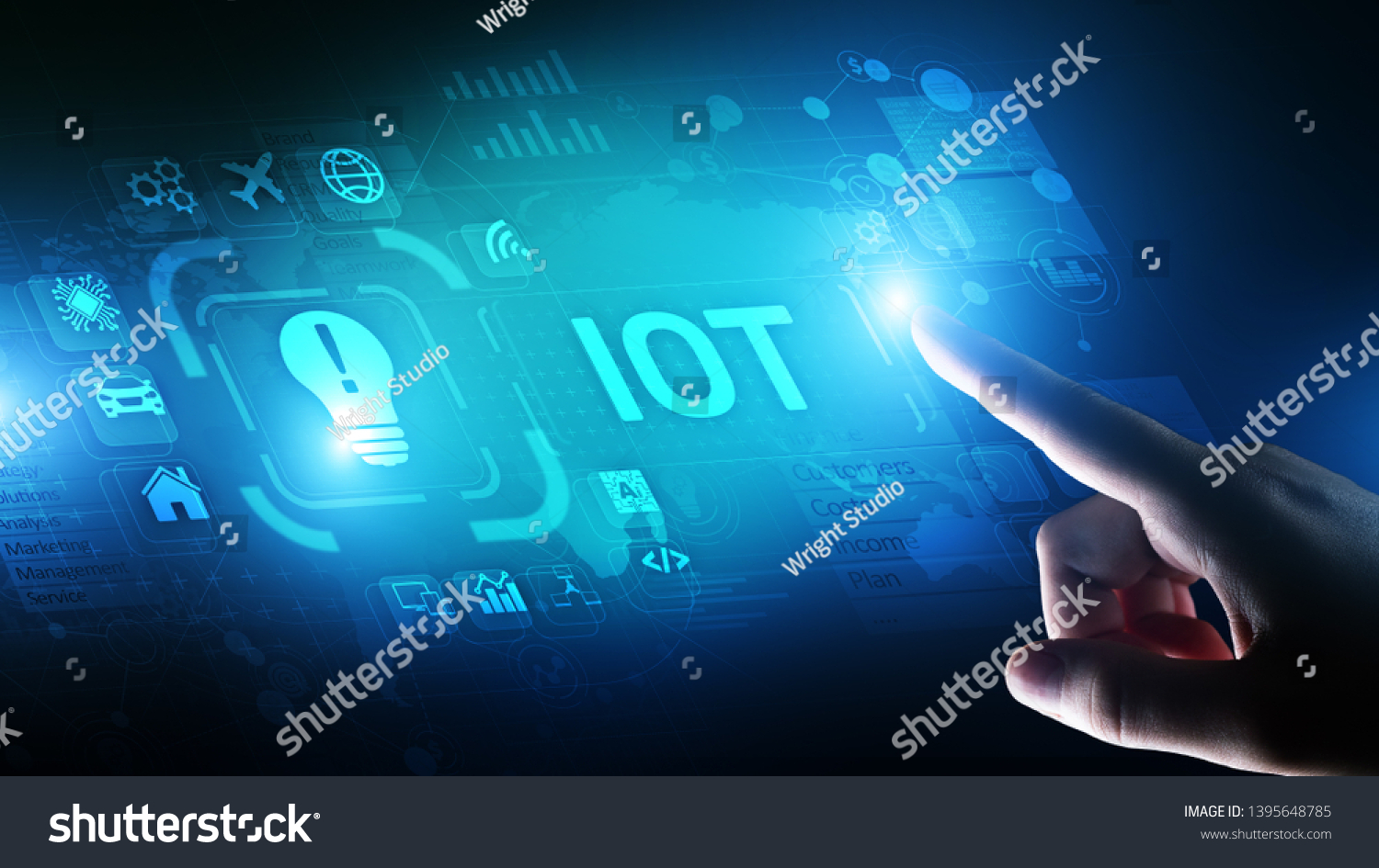 Iot Internet Things Digital Transformation Modern Stock Photo ...