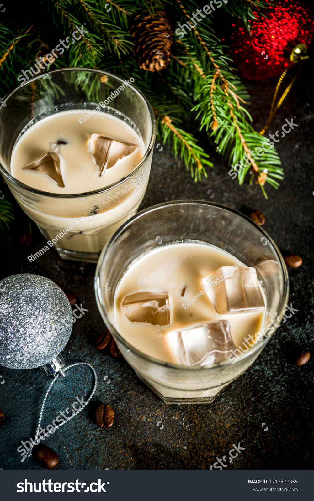 Irish Cream Cocktail Liqueur Traditional Winter Stock Photo Edit