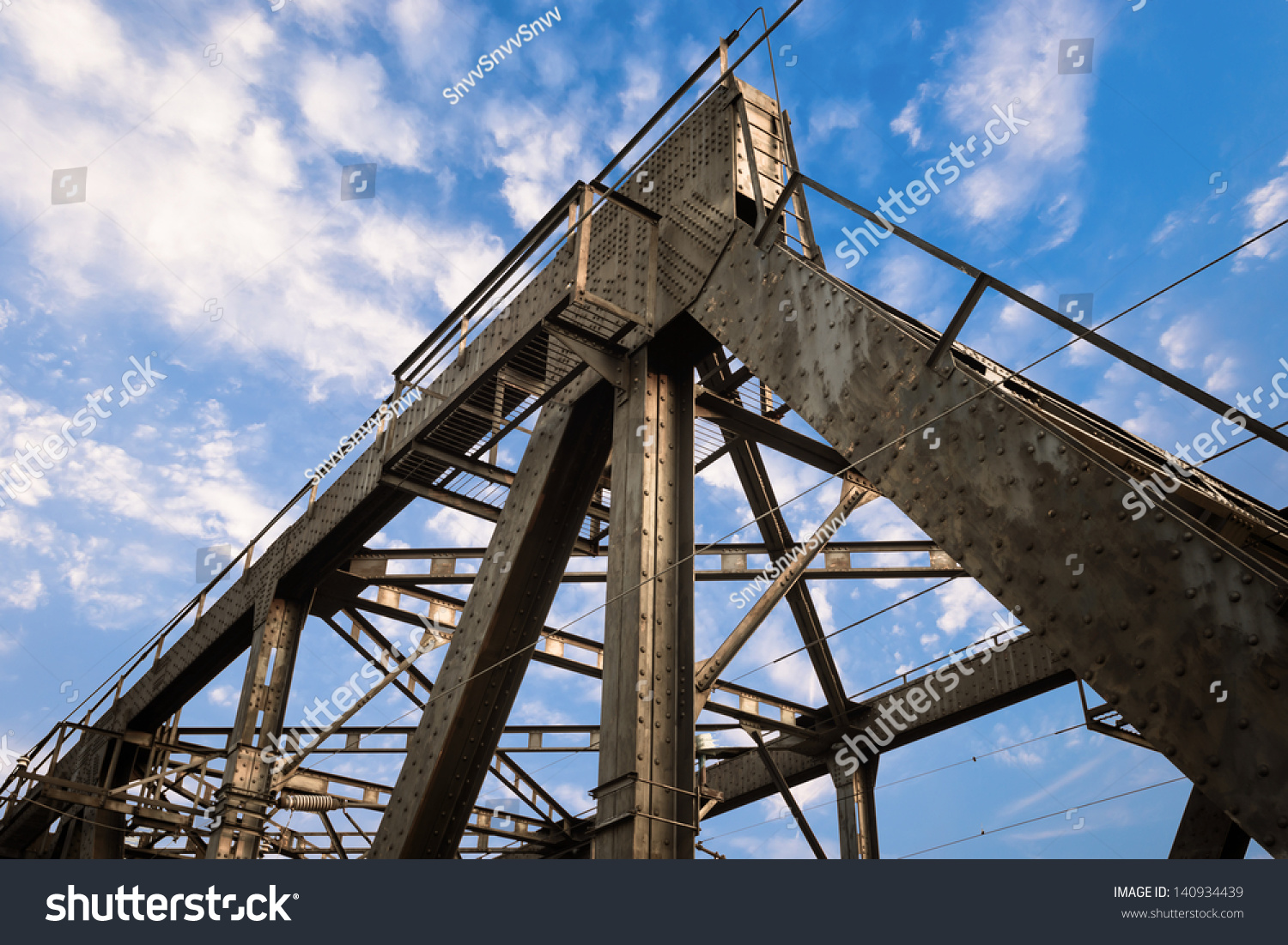 Iron Steel Crossbeam Rivet Engineering Strong Stock Photo 140934439 ...