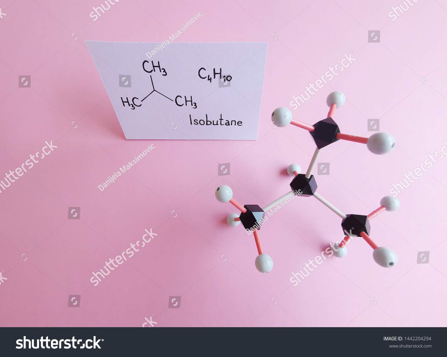 Isobutane Ibutane Methylpropane Alkane Molecule Molecular Stock