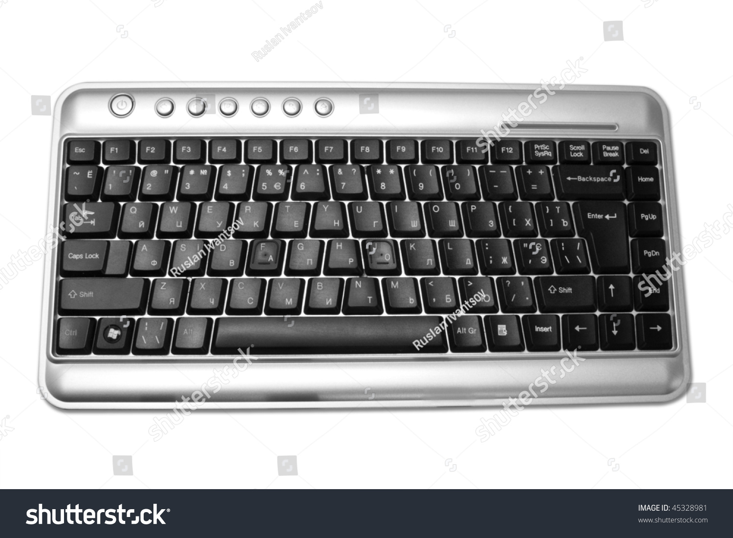 Isolated Keyboard On A White Background Stock Photo 45328981 : Shutterstock