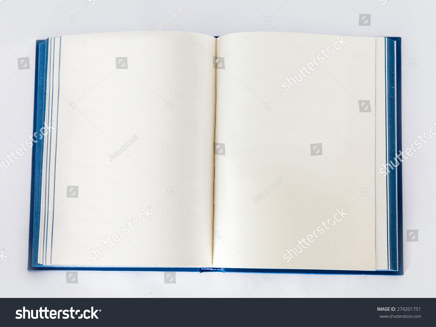 Isolated Open Book In Blue Cover Stock Photo 274201751 : Shutterstock