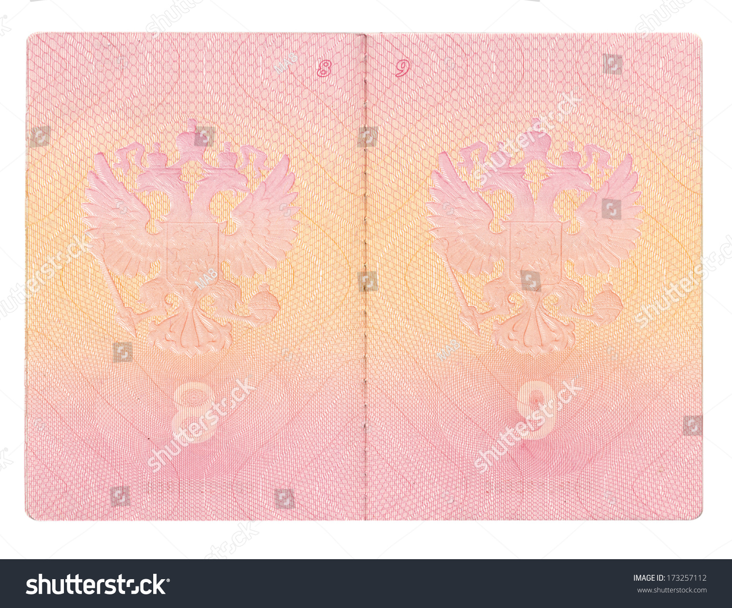 Isolated Opened Russian Passport Stock Photo 173257112 Shutterstock   Stock Photo Isolated Opened Russian Passport 173257112 