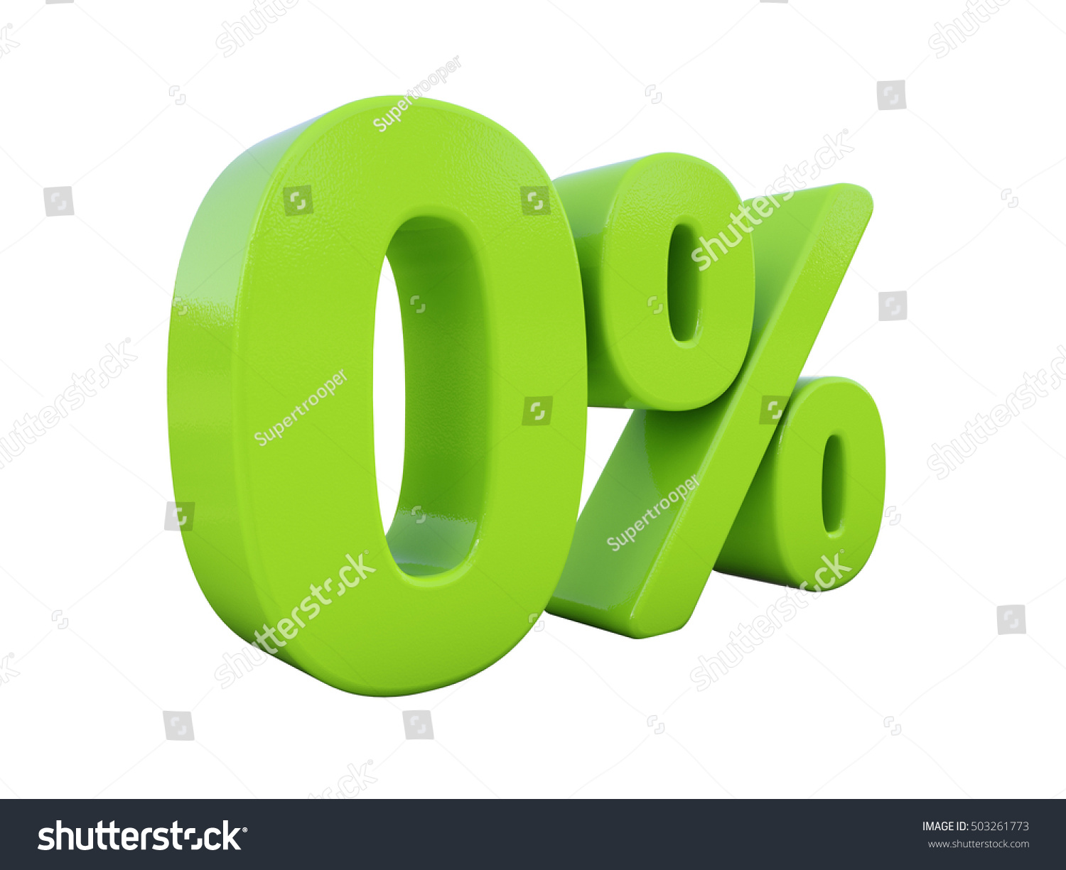 isolated 0 percent on