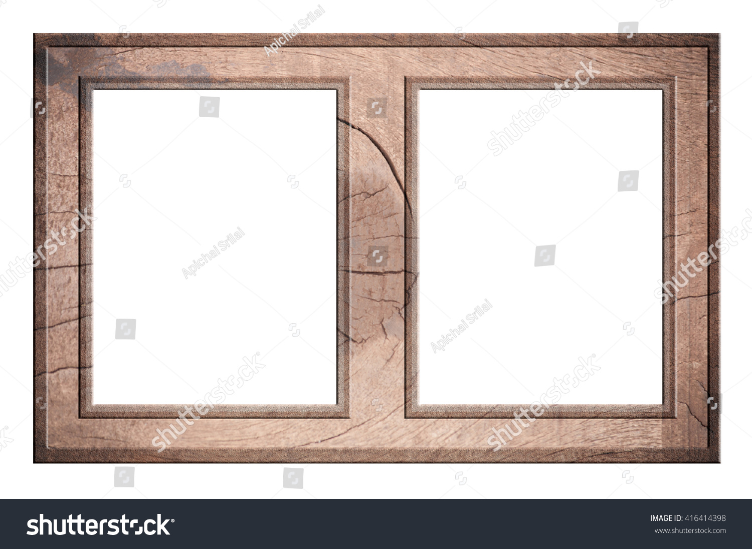 Isolatedphoto Frame 2 1picture Framewhite Background Stock Photo Edit Now 416414398