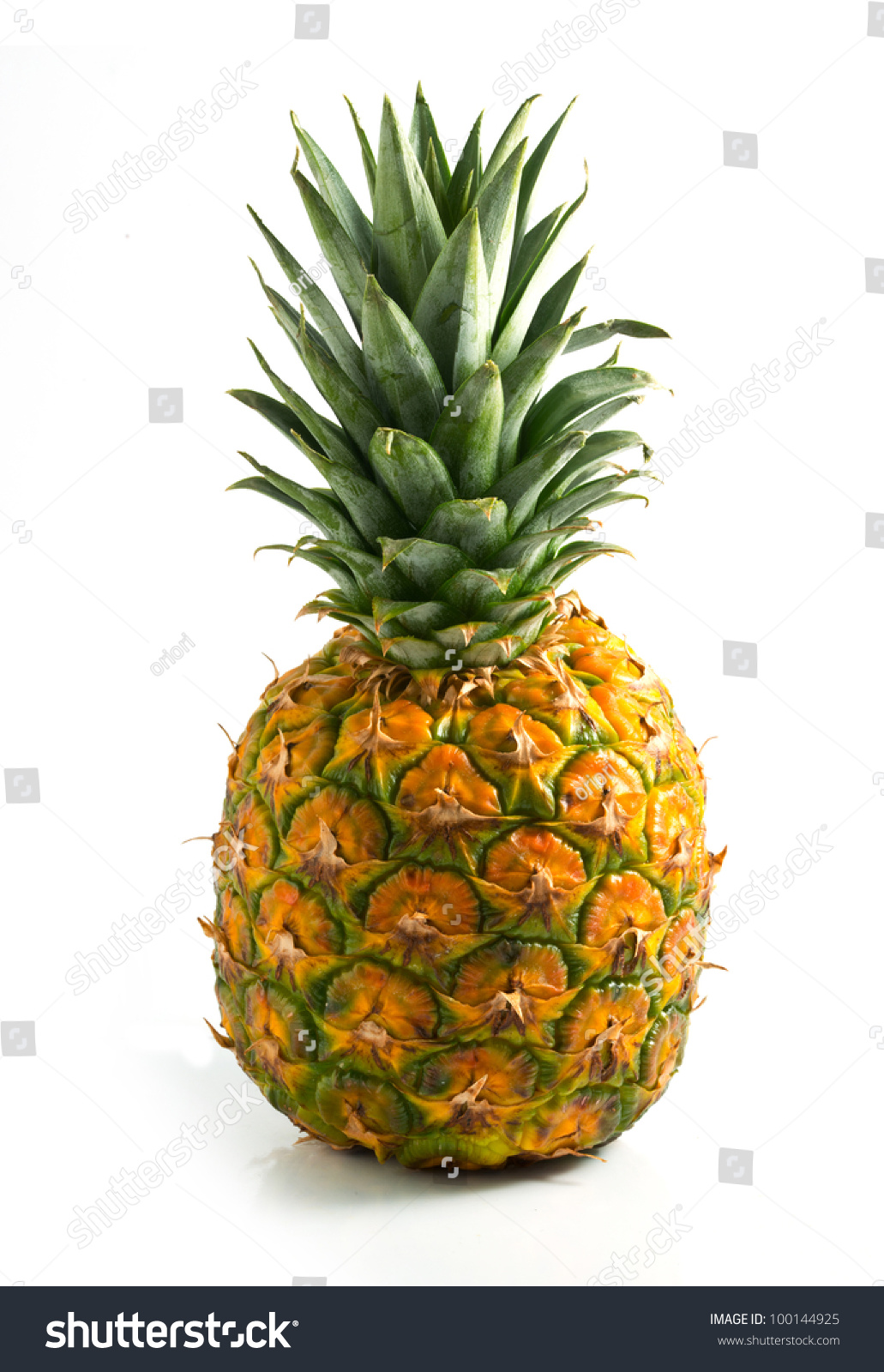 Isolated Pineapple On White Background Stock Photo 100144925 - Shutterstock