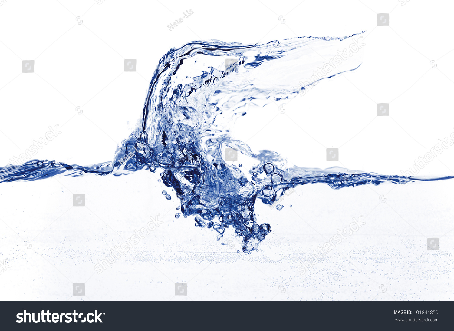 Isolated Shot Water Splashing Stock Photo 101844850 | Shutterstock