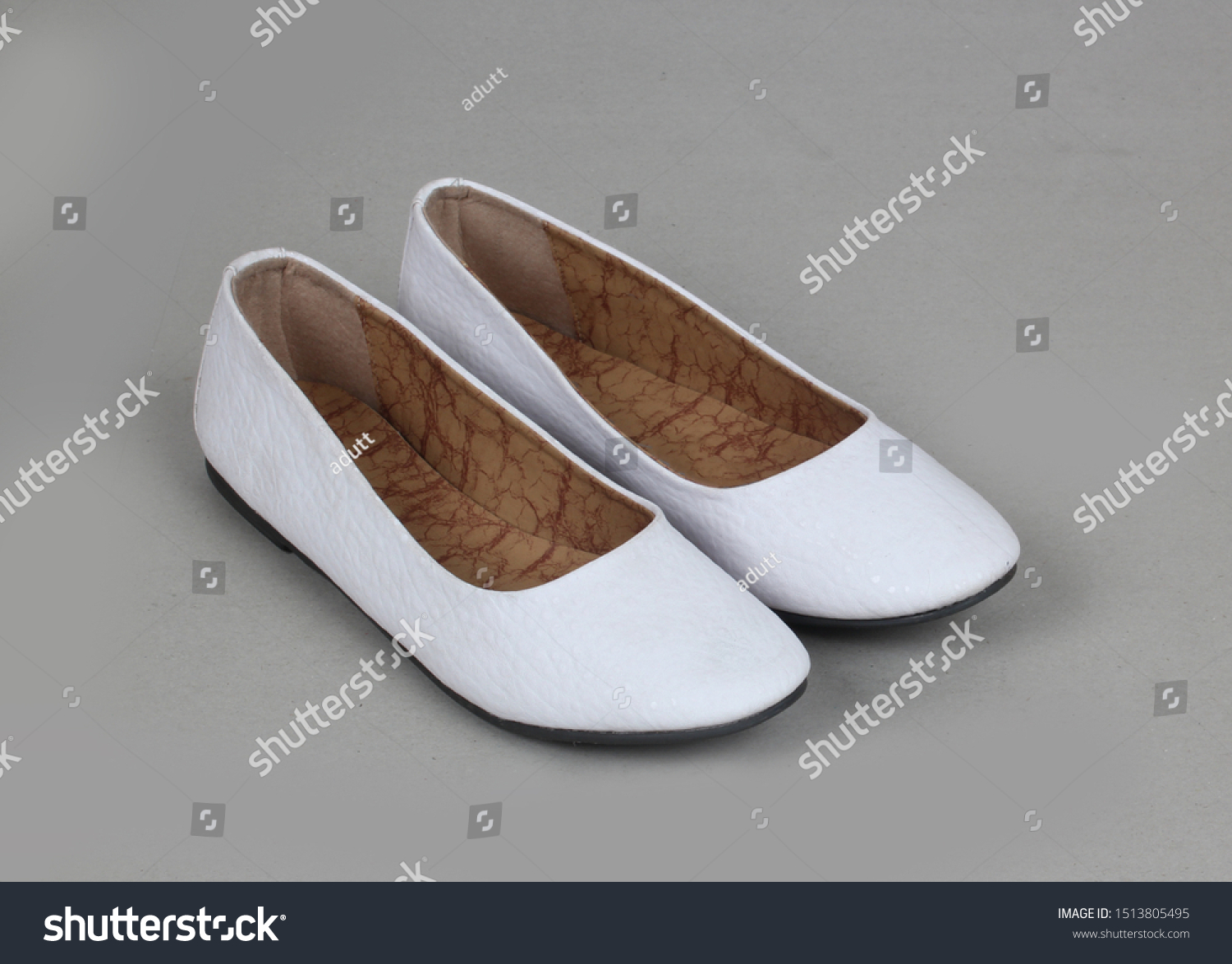ladies gray flat shoes