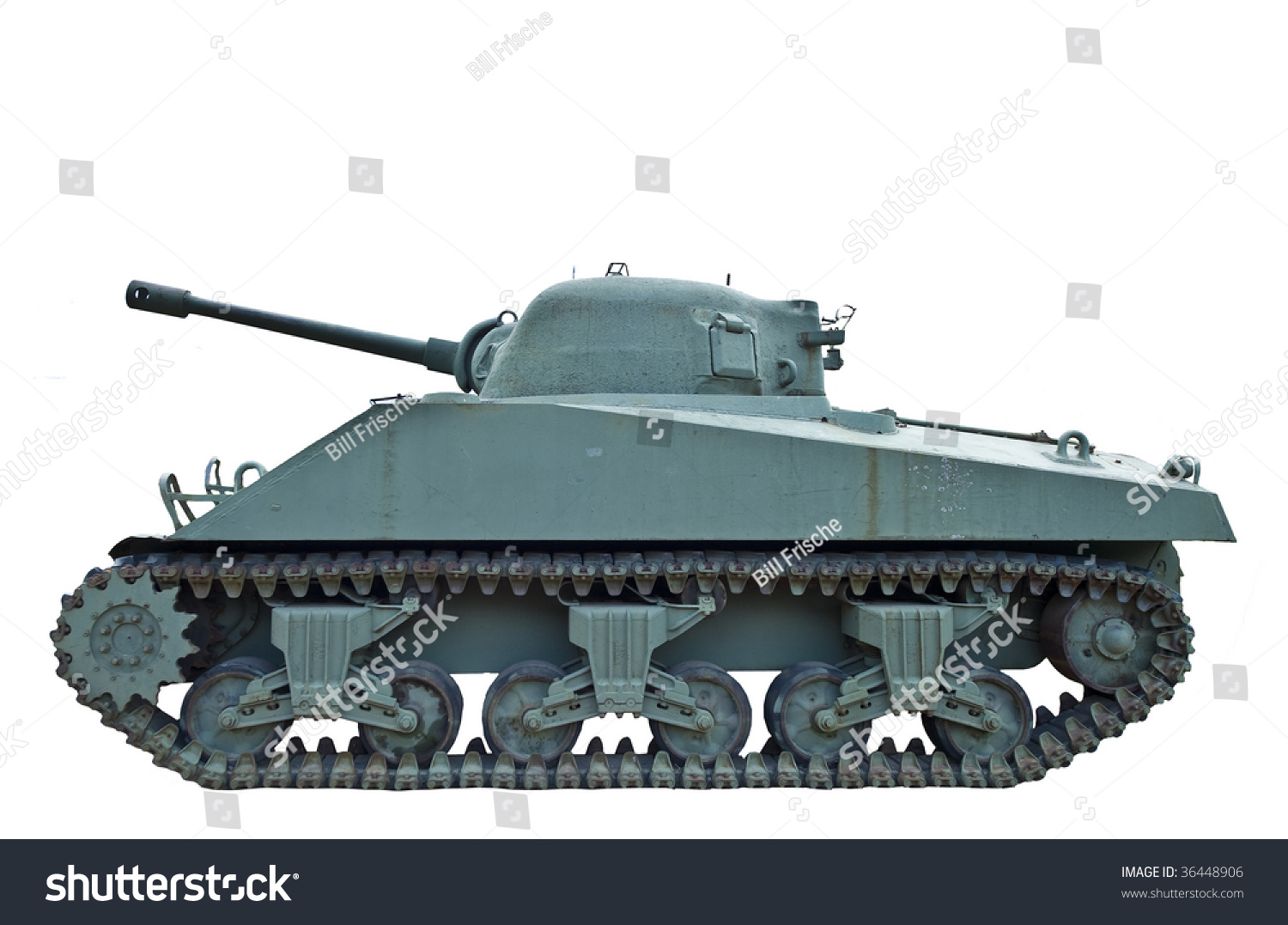 Isolated Wwii Tank (M5 General Stuart Style) Stock Photo 36448906 ...