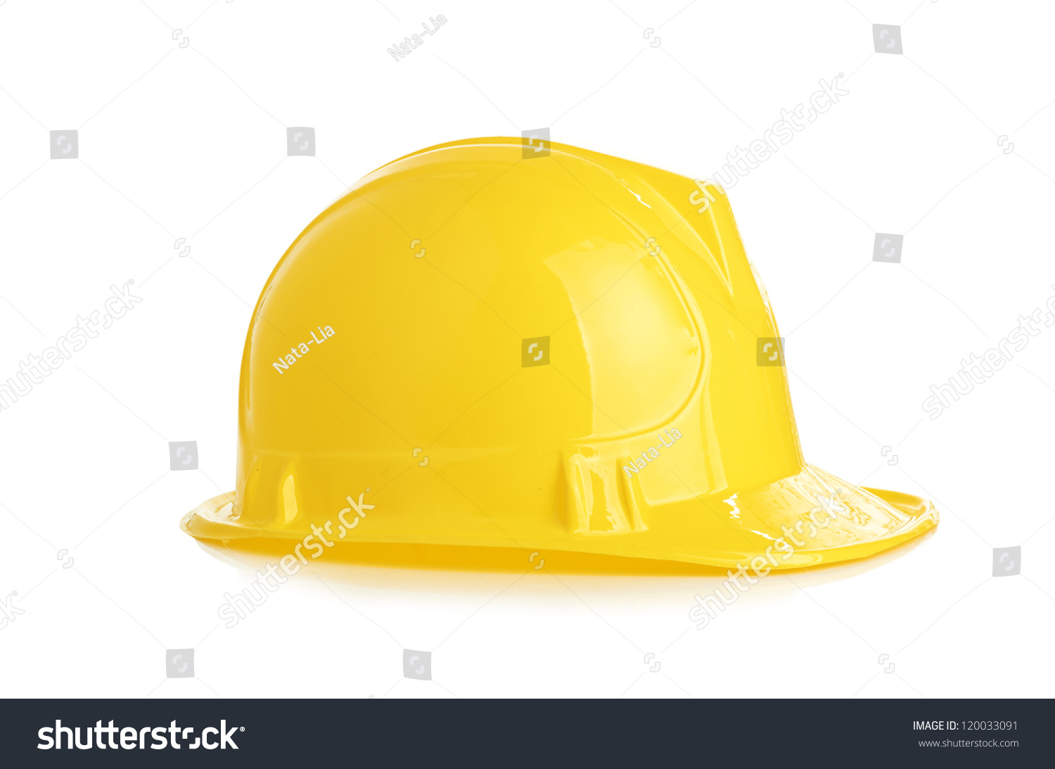 Isolated Yellow Helmet Stock Photo 120033091 : Shutterstock