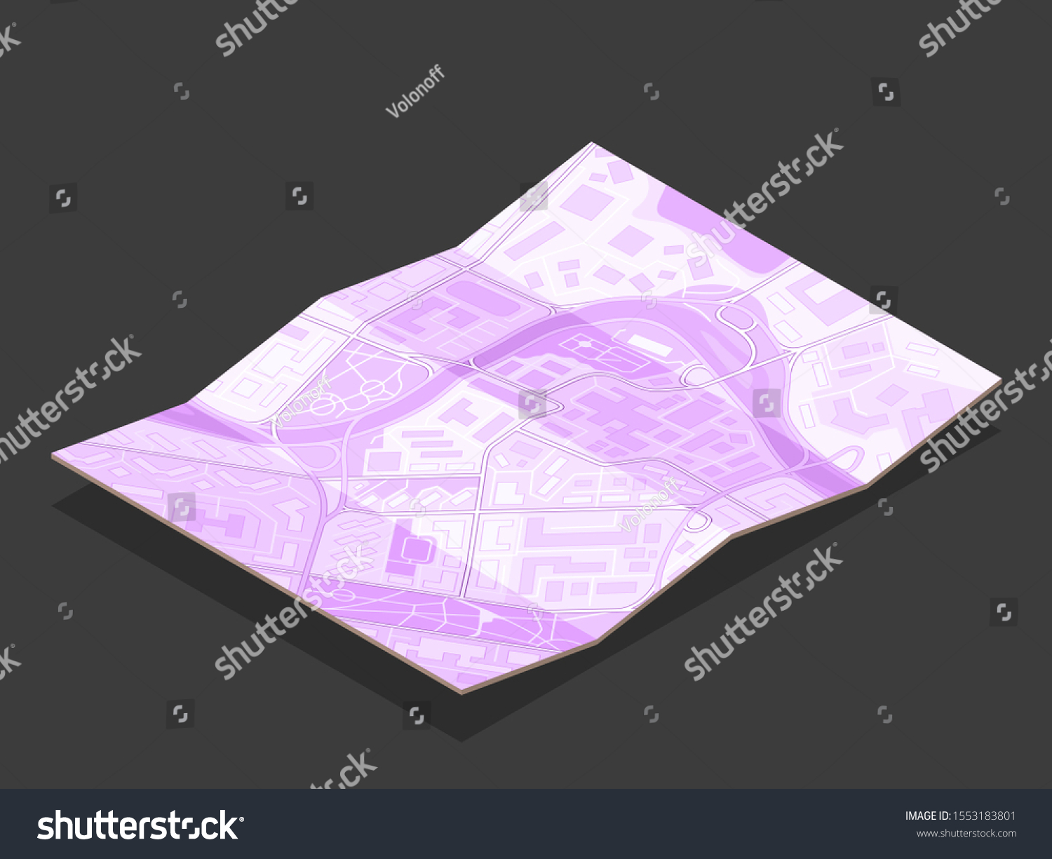 Isometric City Map Navigation Point Markers Stock Illustration 1553183801 Shutterstock 