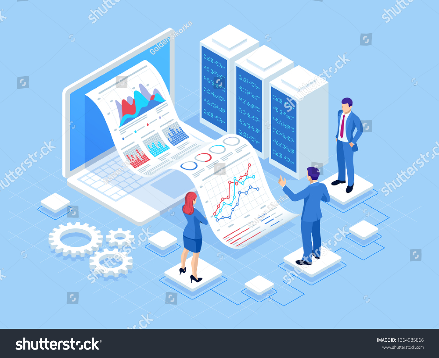 Isometric Concept Business Analysis Analytics Research Stock Illustration 1364985866 Shutterstock 9409