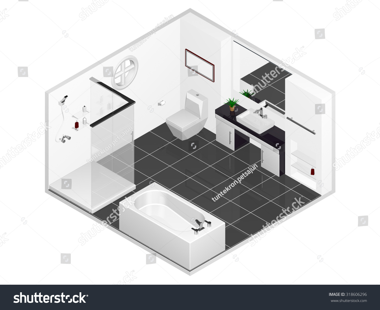 Isometric 3d Toilet Stock Illustration 318606296 | Shutterstock