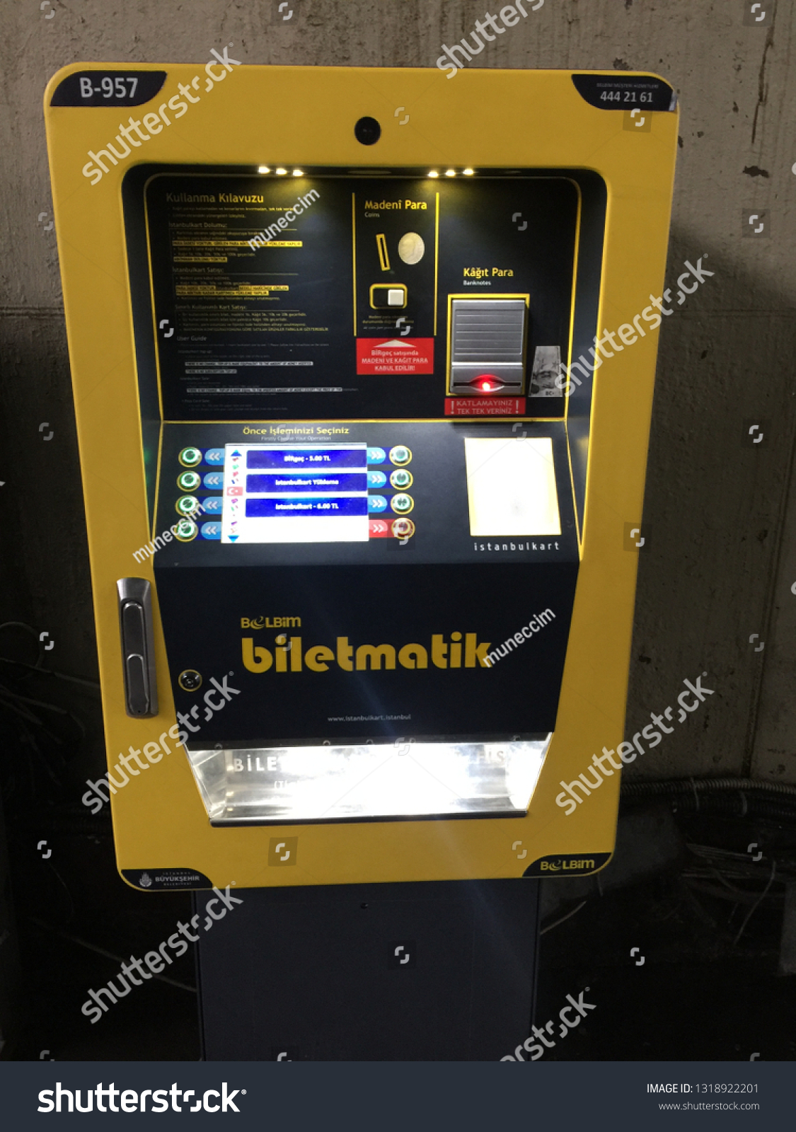istanbul transportation electronic card vending machine stock photo edit now 1318922201