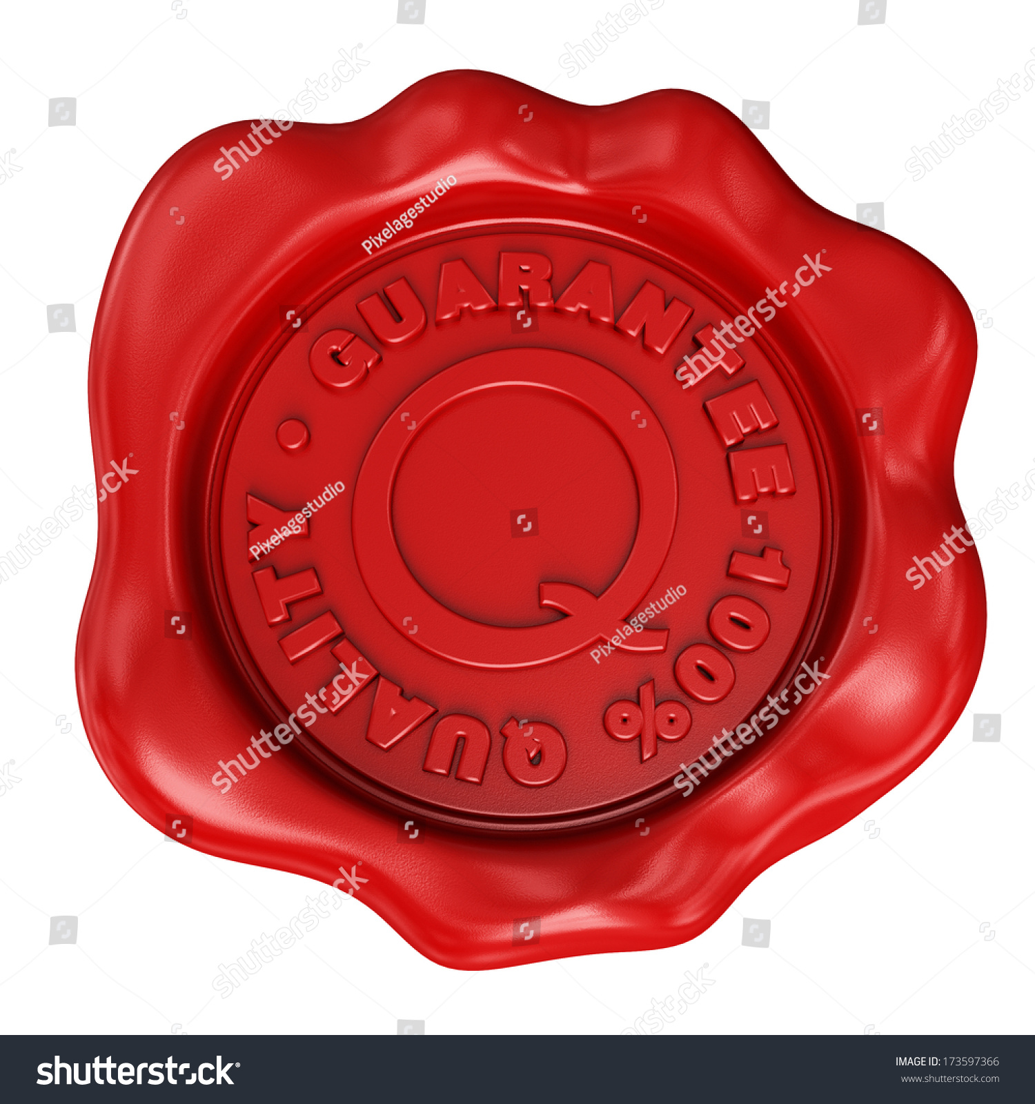 It'S 3d Render Of Old Wax Seal. Stock Photo 173597366 : Shutterstock