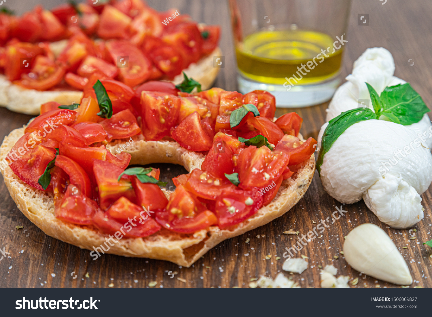 Italian Appetizer Friselle Italian Dried Bread Stock Photo Edit Now