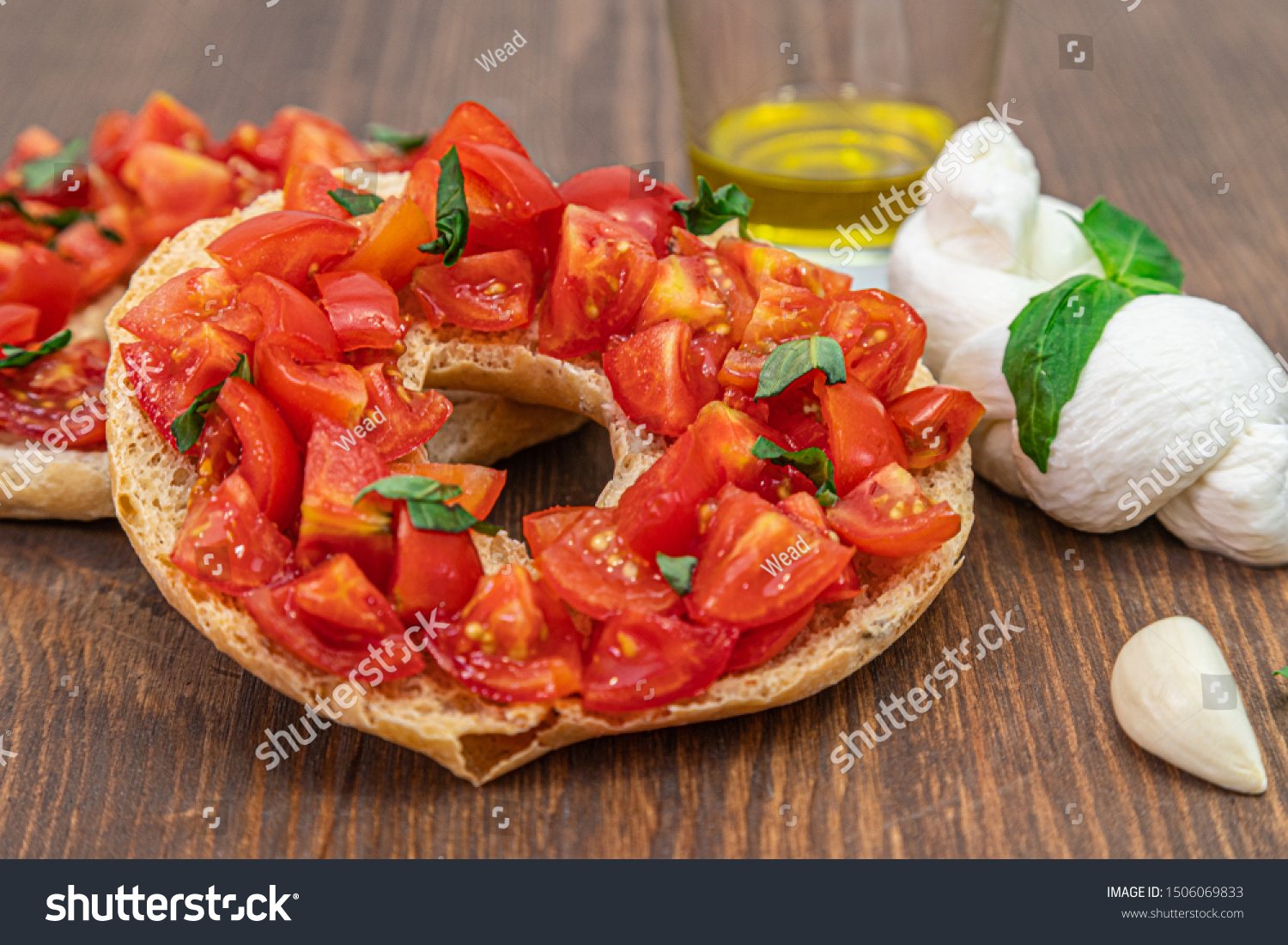 Italian Appetizer Friselle Italian Dried Bread Stock Photo Edit Now