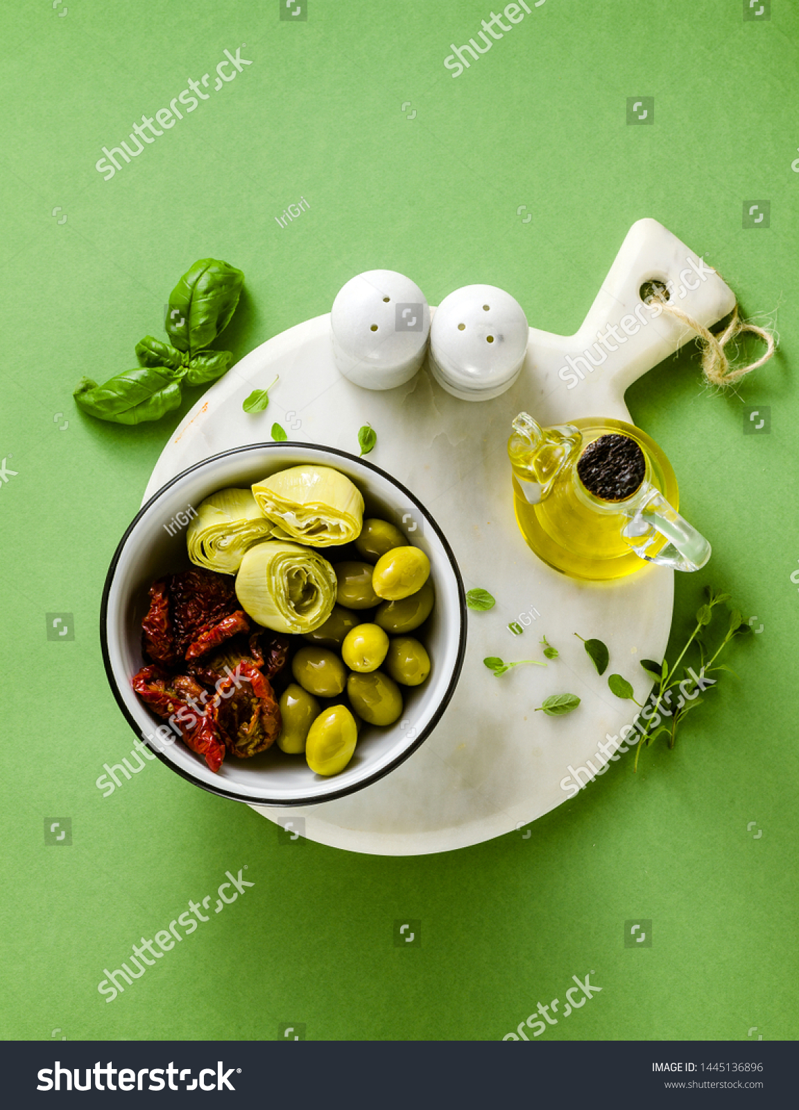 Italian Snacks Cold Appetizers On Table Stock Photo Edit Now 1445136896