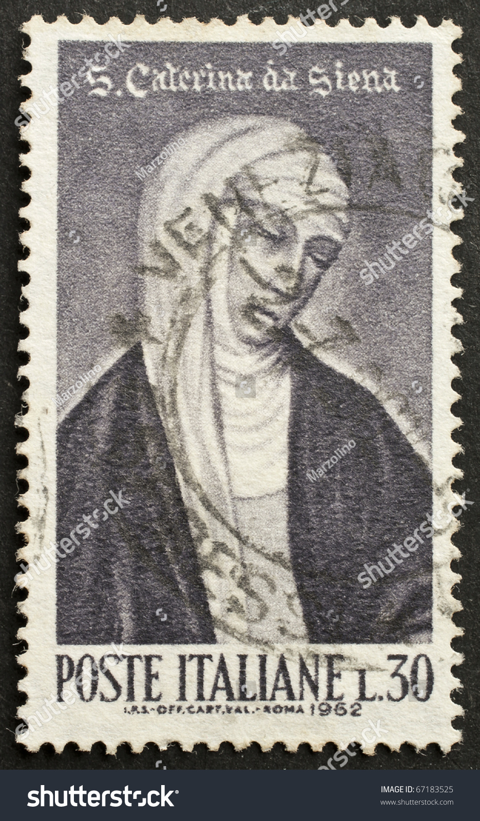 Italy - Circa 1962: A Stamp Printed In Italy Shows Image Of St ...