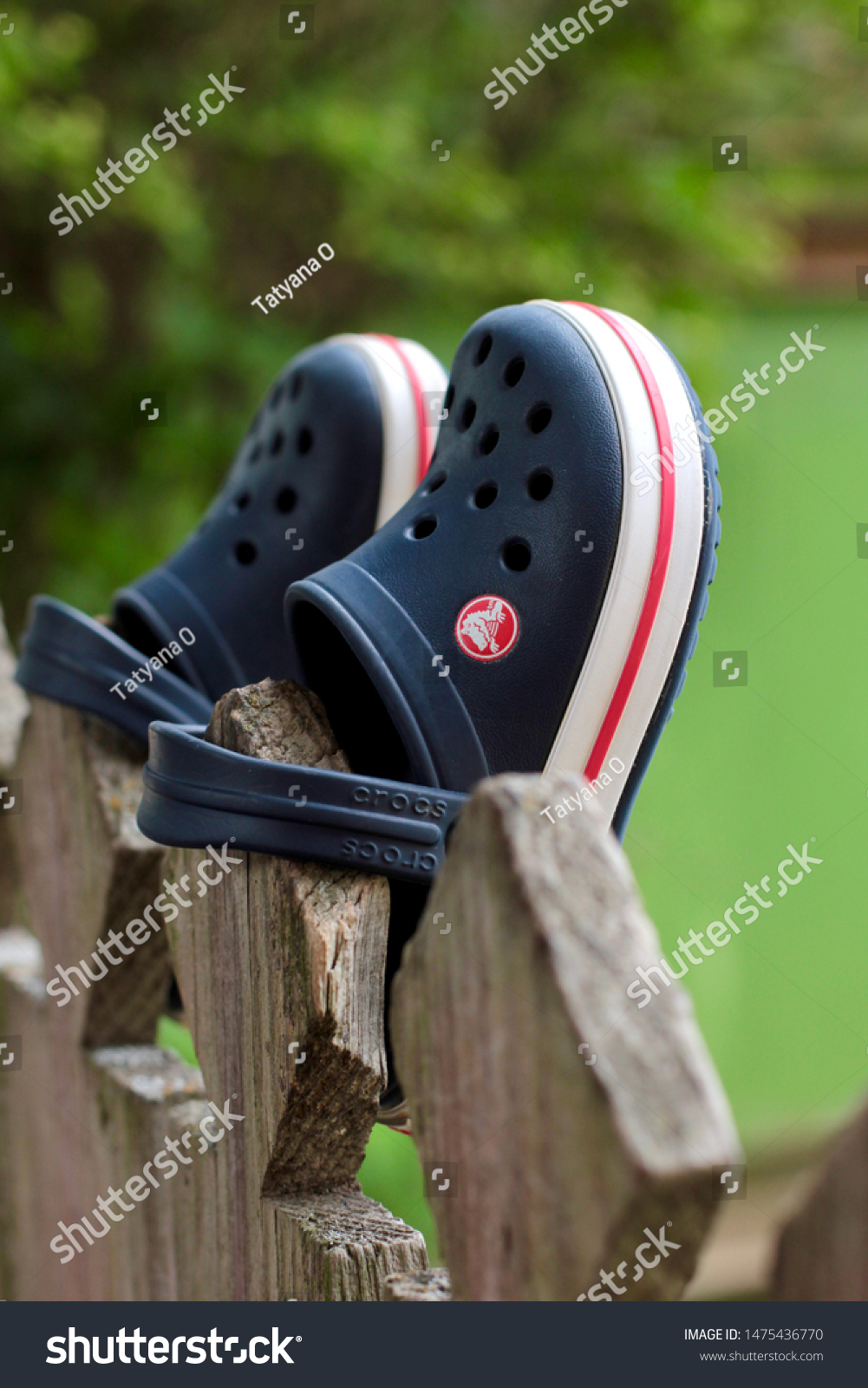 Ivanovo Russia July 2019 Slippers Crocs 