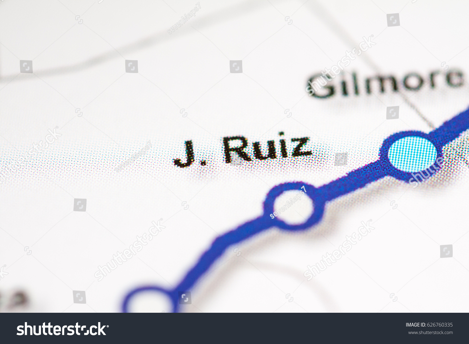 J Ruiz Station Manila Metro Map Stock Photo Edit Now