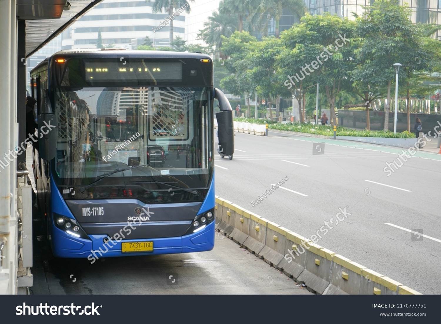 Jakarta Indonesia June 2022 Transjakarta Often Stock Photo 2170777751