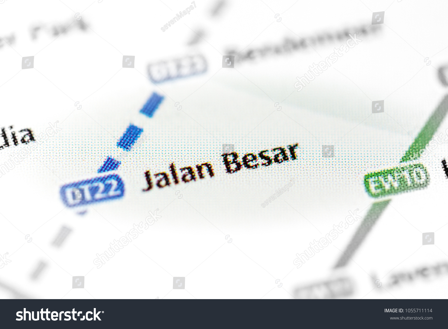 Jalan Besar Station Singapore Metro Map Stock Photo 1055711114 ...