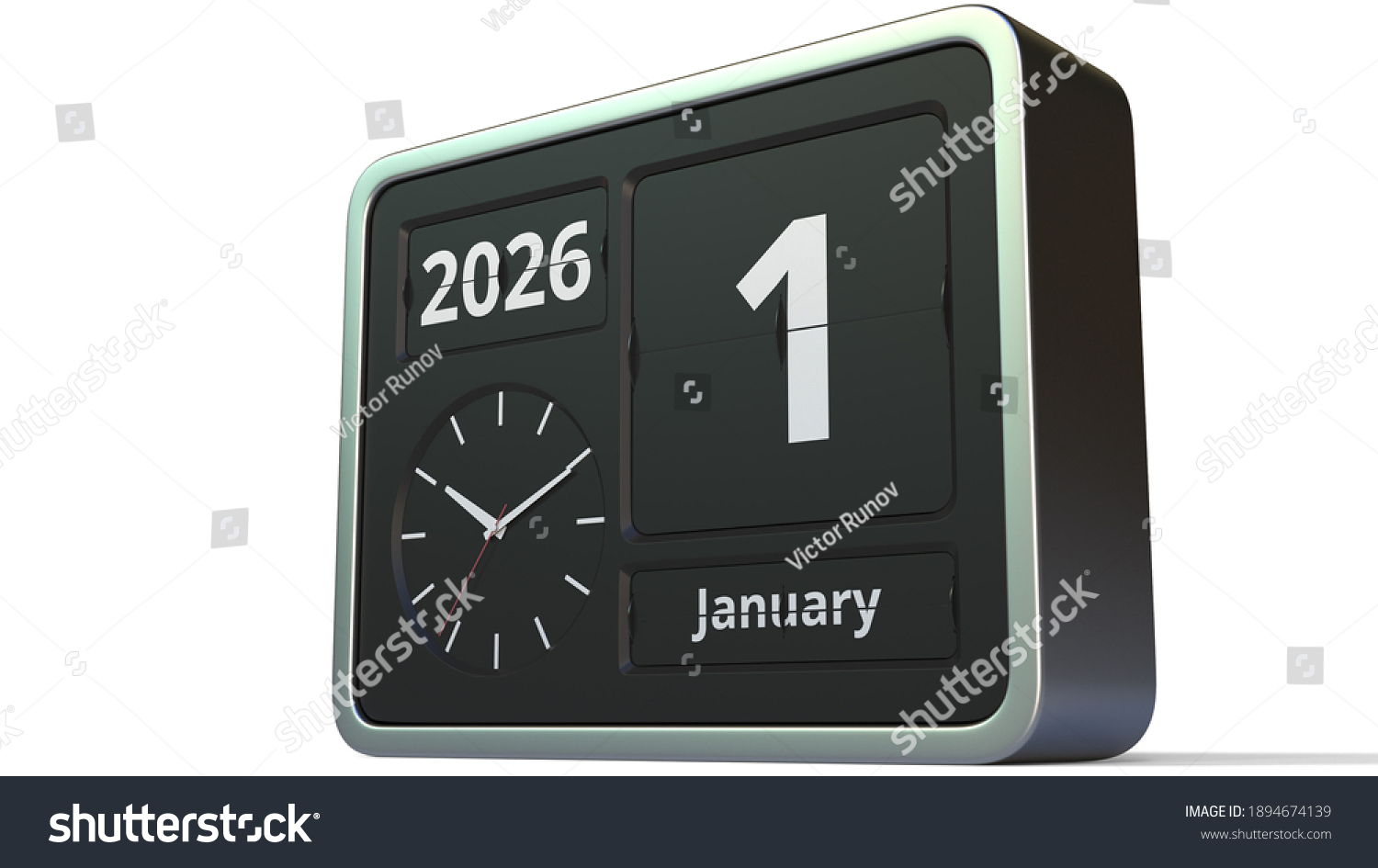 January 1 2026 Date On Flip Stock Illustration 1894674139 Shutterstock
