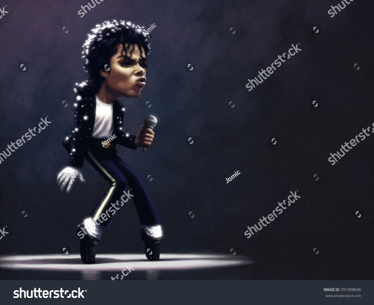 January 8 2018 Michael Jackson Toe Stock Illustration 791908696 - michael jackson billie jean roblox id