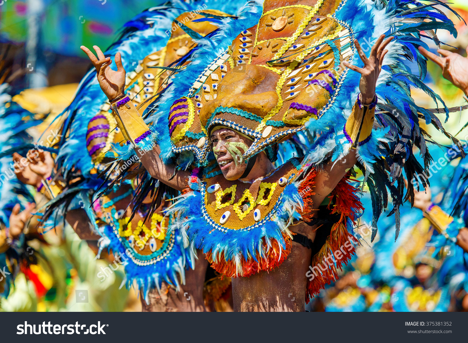 January 24th 2016 Iloilo Philippines Festival Stock Photo 375381352 ...