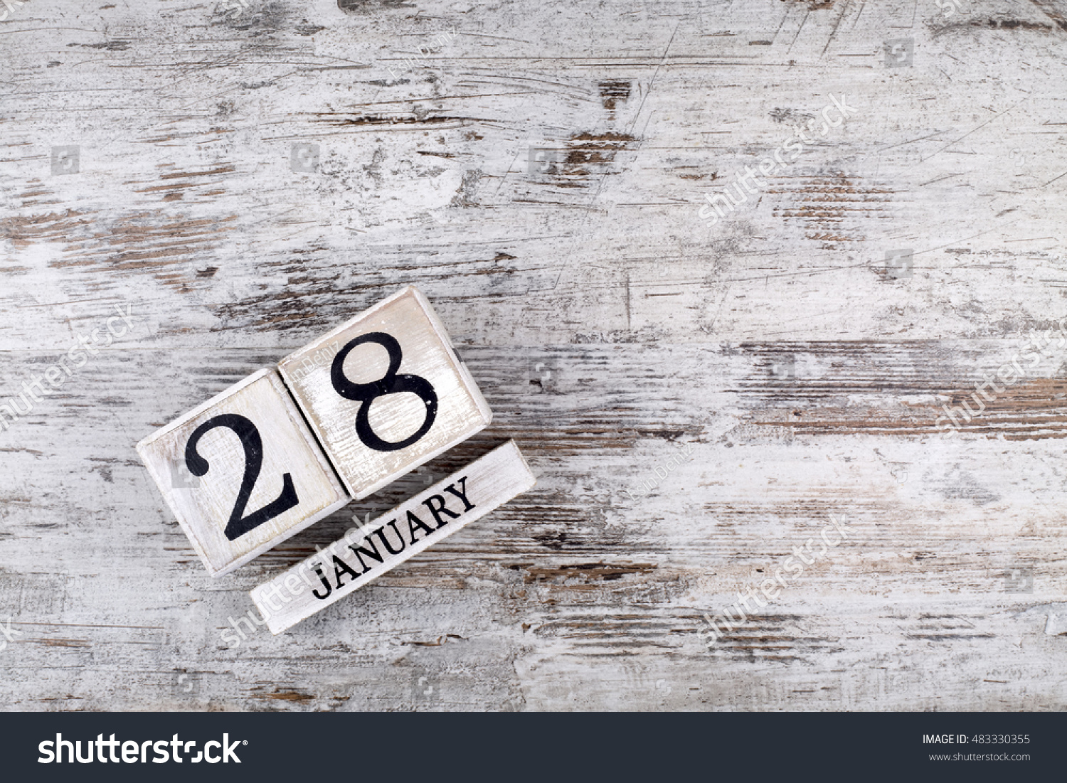 January Twenty Eight Calendar Stock Photo 483330355 - Shutterstock