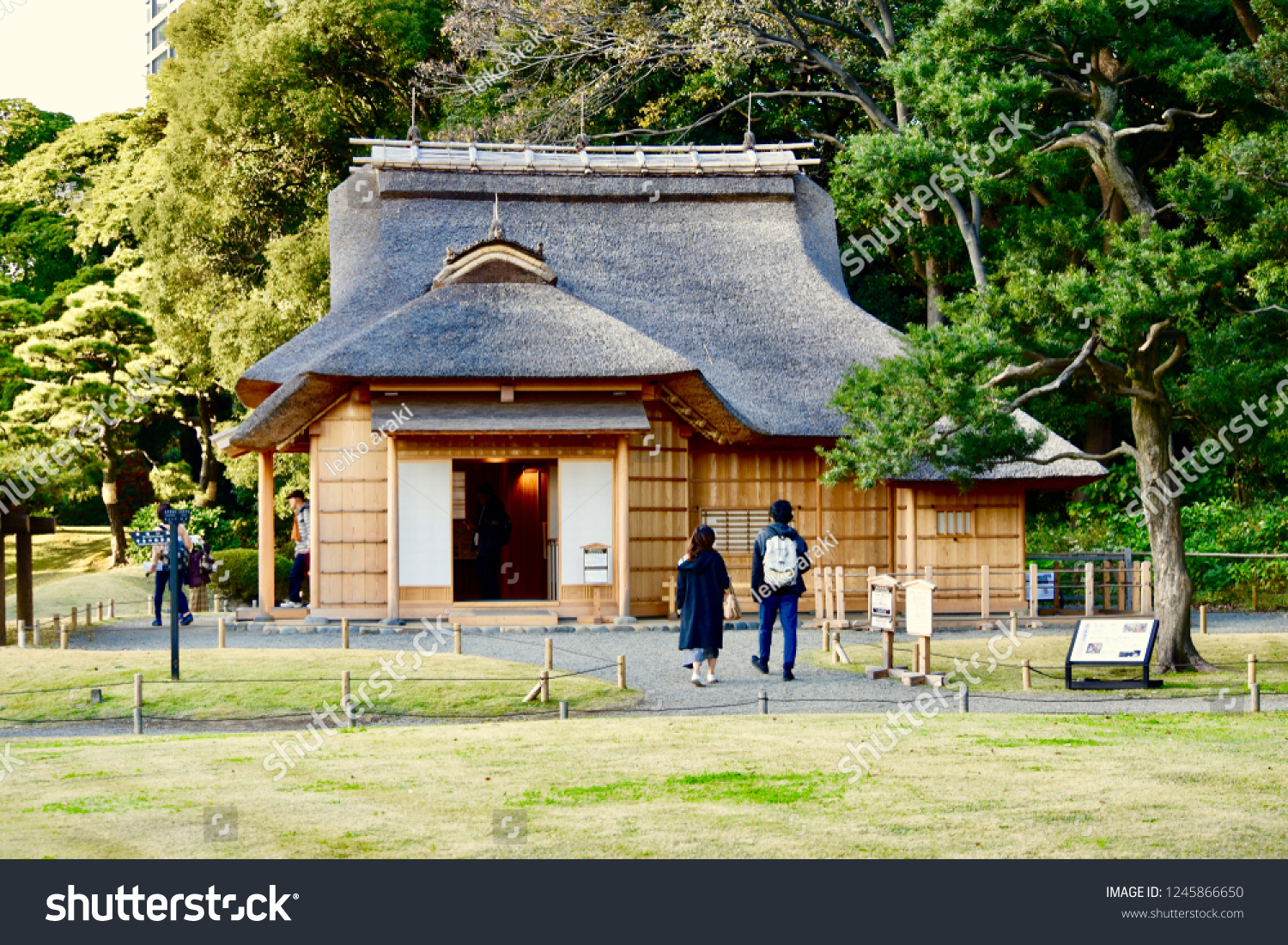 Japanese Culture Tea House Hamarikyu Garden Stock Photo Edit Now