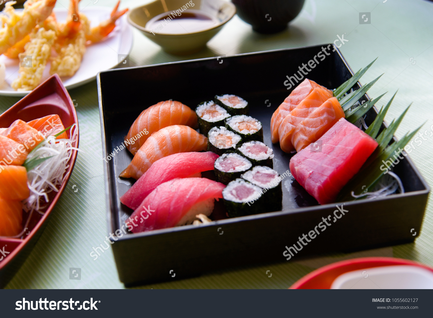 Japanese Food Salmon Tuna Sushi Sashimi Stock Photo Edit Now