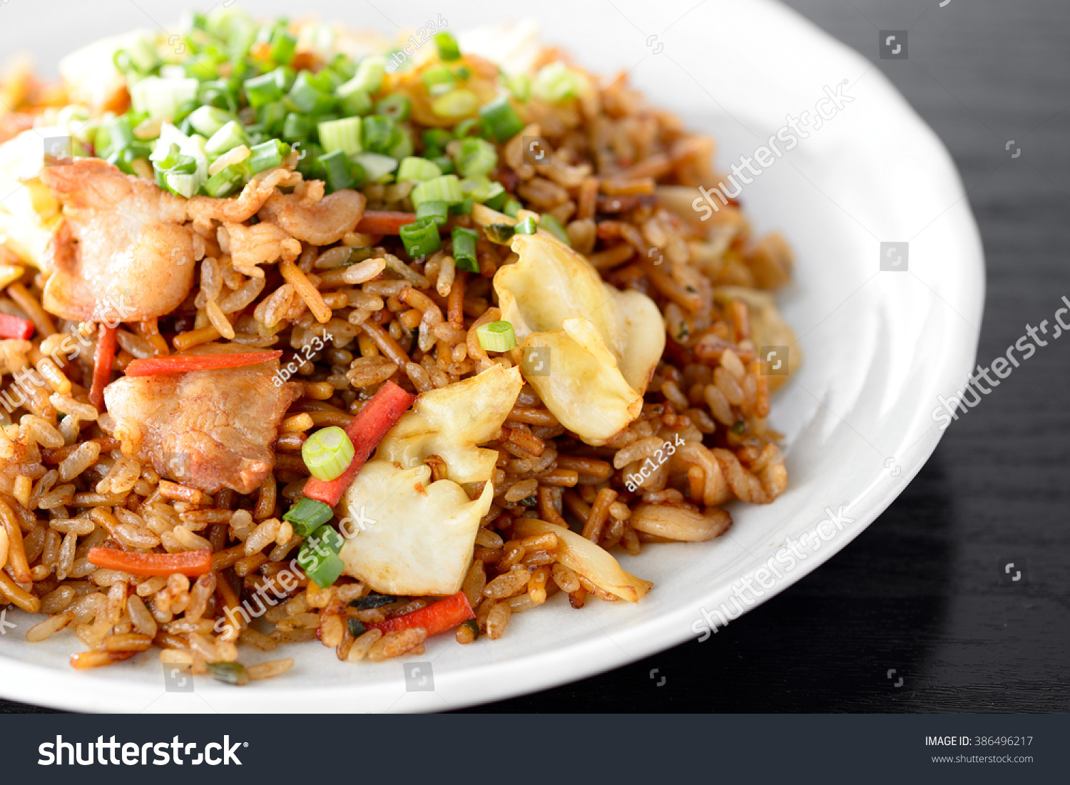 Japanese Food Sobameshi Fried Noodles Rice Stock Photo Edit Now