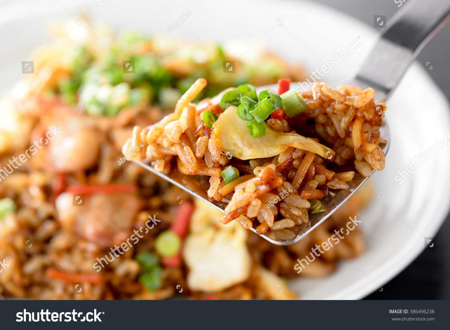 Japanese Food Sobameshi Fried Noodles Rice Stock Photo Edit Now