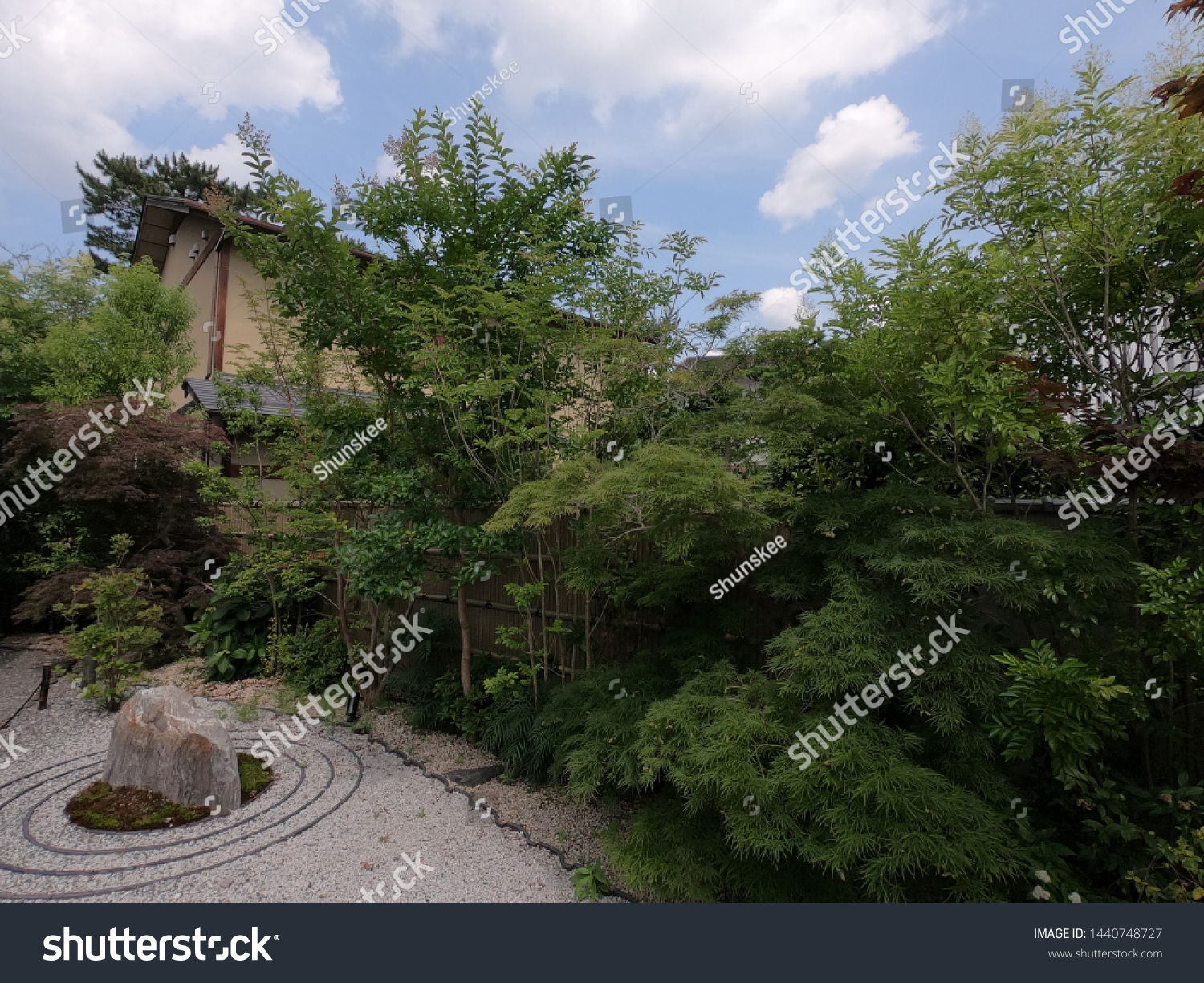 Japanese Garden Cafe Kyoto Japan Stock Photo Edit Now