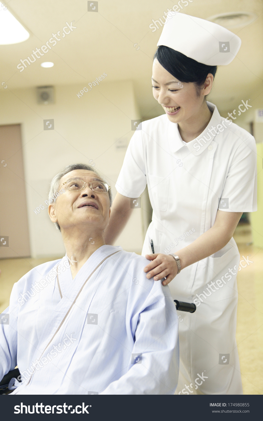 Japanese Patient Nurse Stock Photo Edit Now