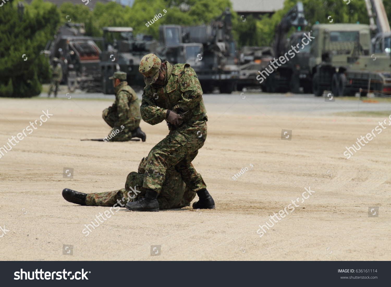 Japanese Special Forces Rangers Soldier Catches Stock Photo Edit Now