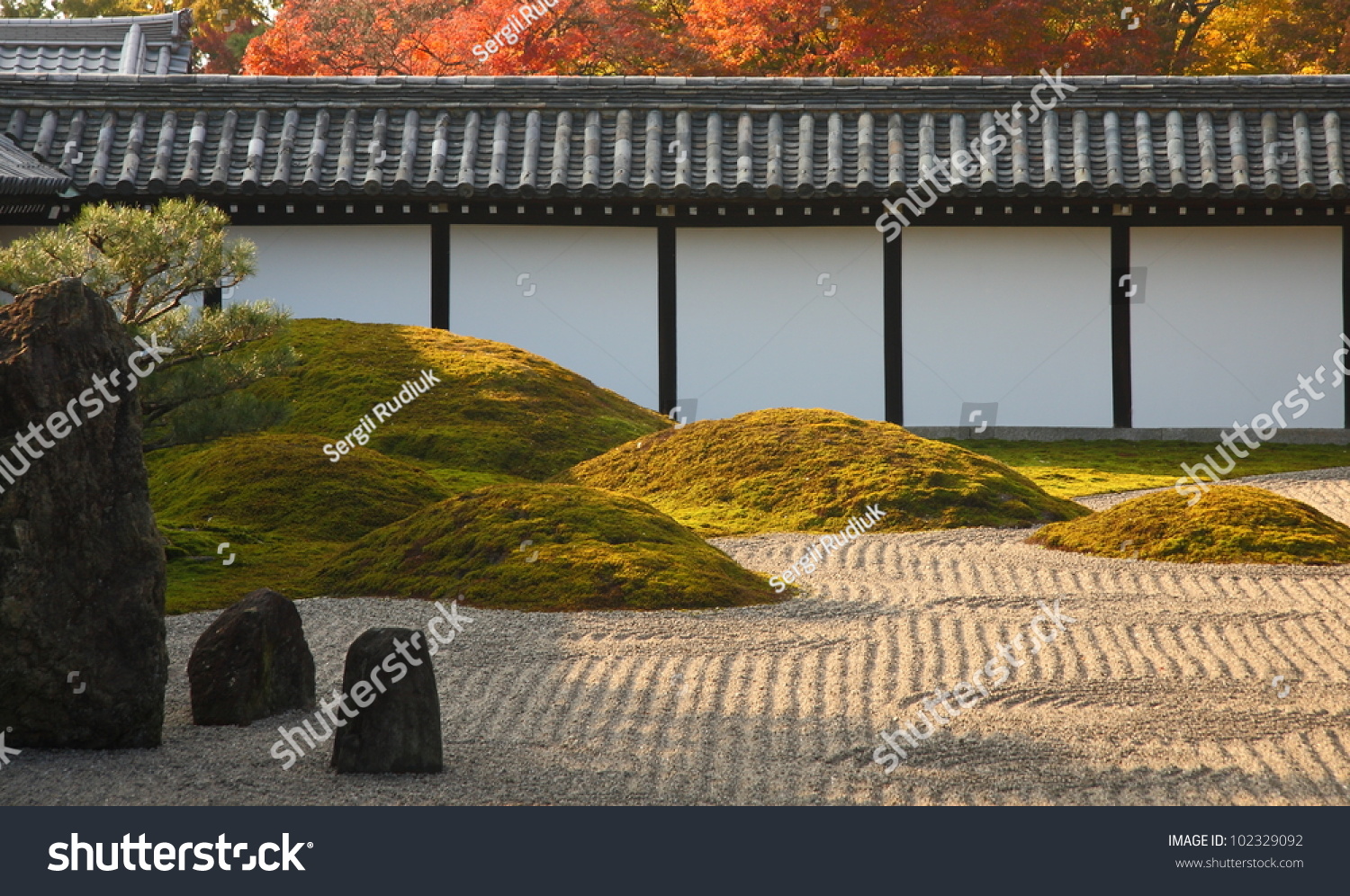 Japanese Stone Garden Tofukuji Temple Kyoto Stock Photo Edit Now 102329092