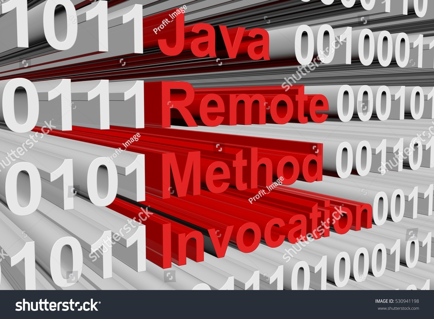 Java Remote Method Invocation Form Binary Stock Illustration 530941198 ...