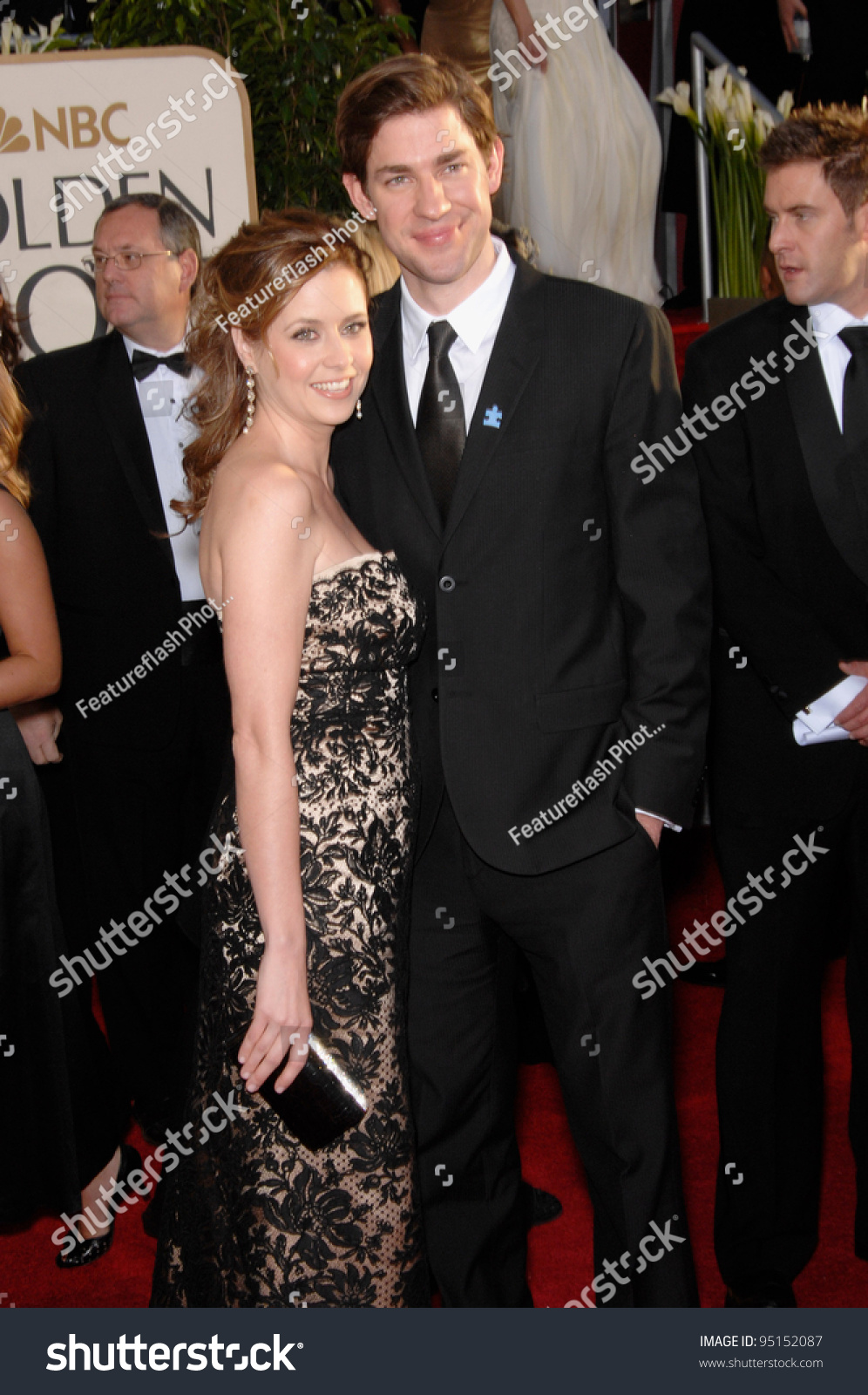 Jenna Fischer & John Krasinski At The 64th Annual Golden Globe Awards ...