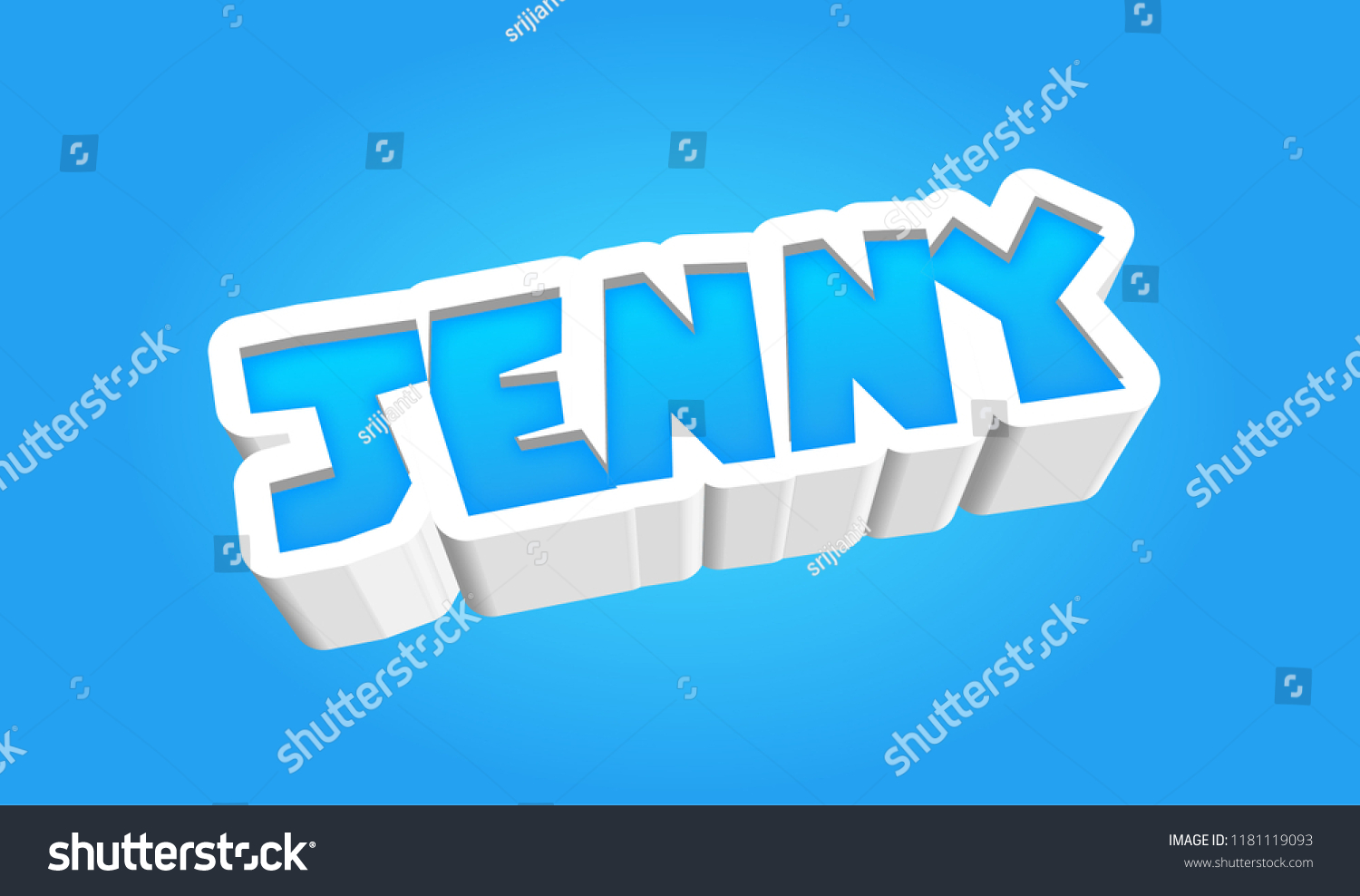 jenny-popular-nick-name-arround-world-stock-illustration-1181119093